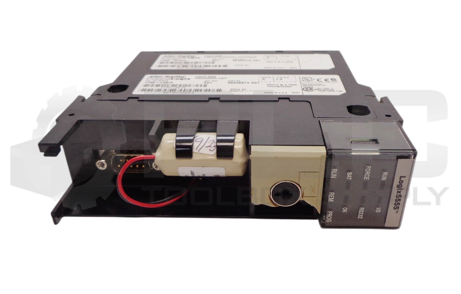 ALLEN BRADLEY 1756-L55 /A LOGIX 5555 PROC UNIT W/ 1756-M13 /A MEMORY EXP*READ*