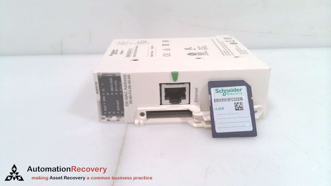 SCHNEIDER ELECTRIC BMXNOE0110, MODICON ETHERNET TCP/IP NETWORK MODULE, N #325505