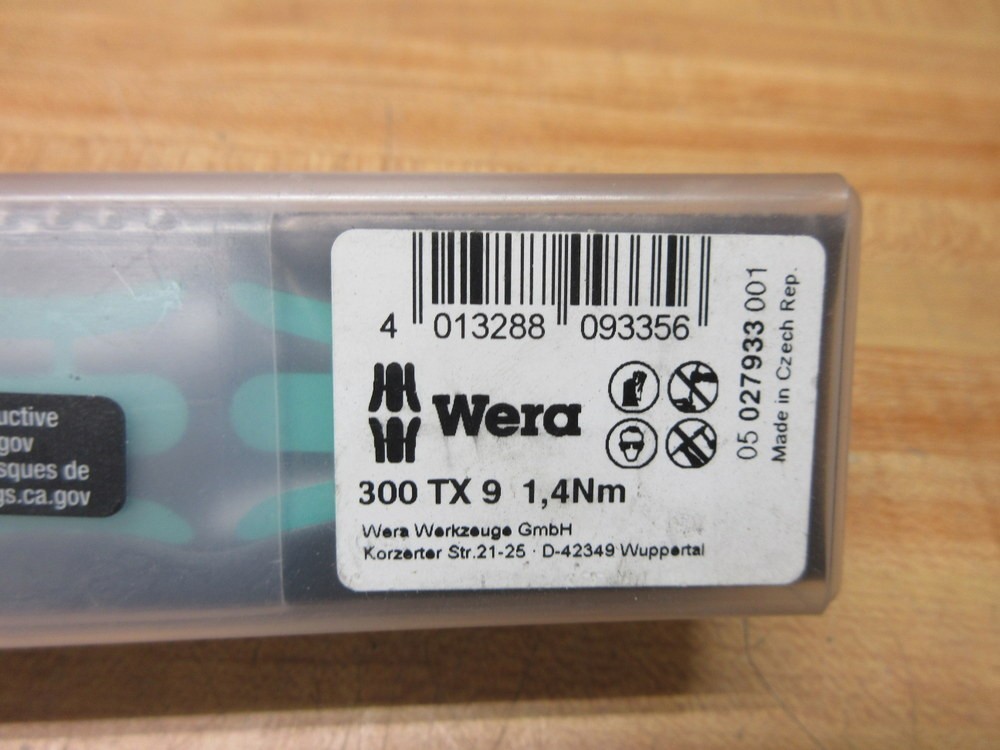 Wera 05027933001 Torque Indicator 300 TX 9
