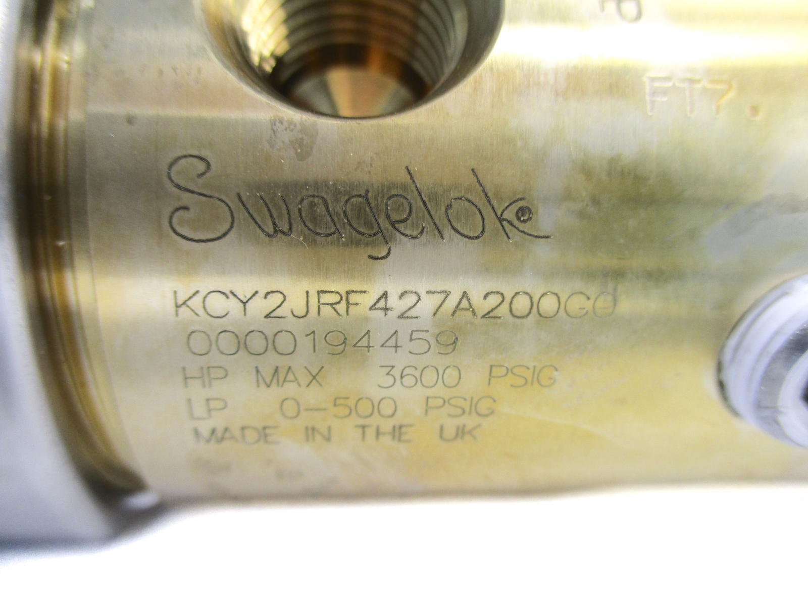 SWAGELOK KCY2JRF427A200G00000194459 0-500PSIG NSNP
