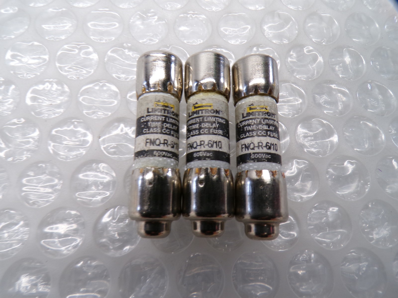BUSSMANN FNQ-R-6/10 FUSE LOT OF 3 NSNP
