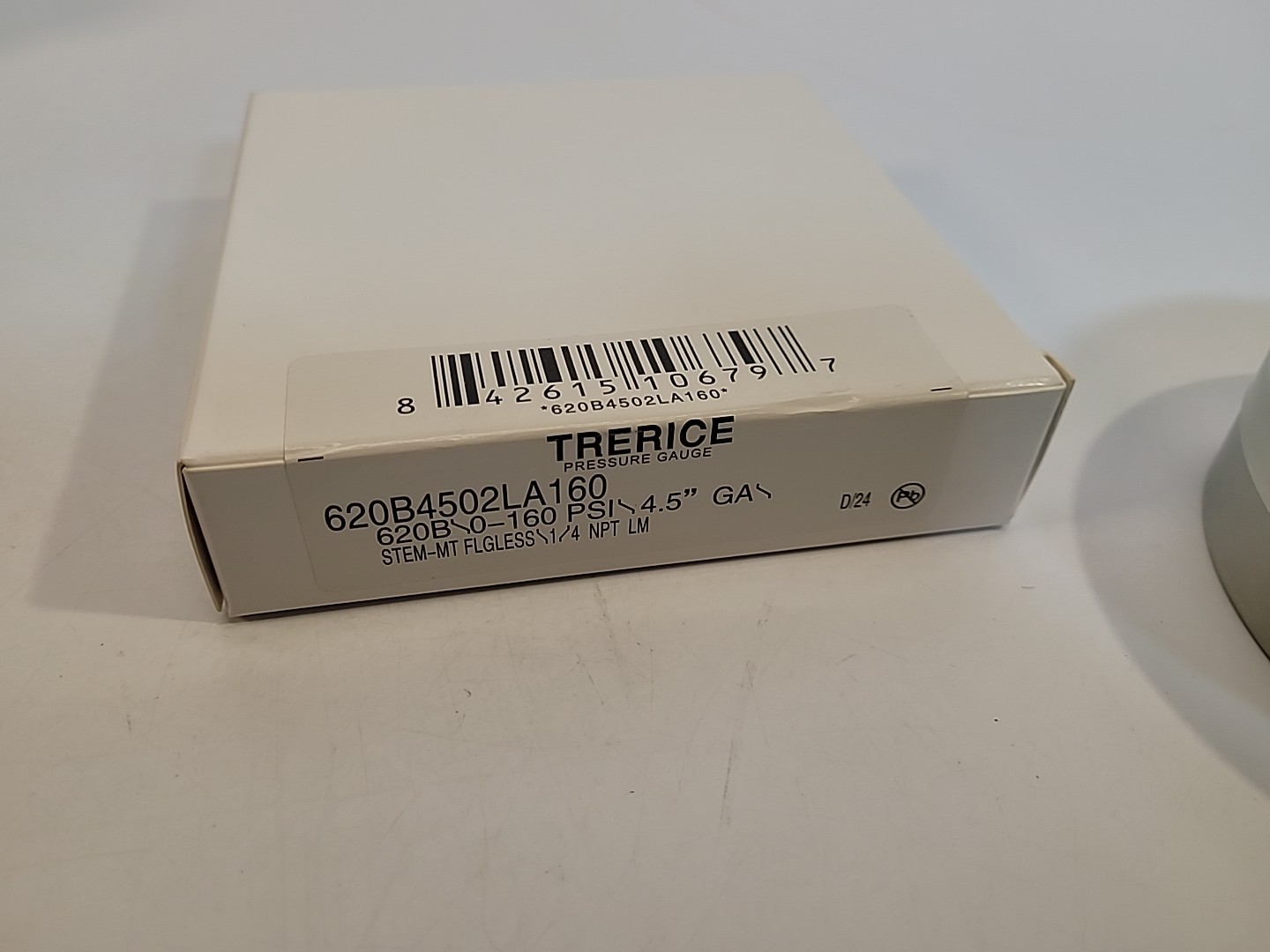 NEW TRERICE 620B4502LA160 PRESSURE GAUGE 4.5″ 0-160 PSI 1/4″ NPT 620B 61 & 372