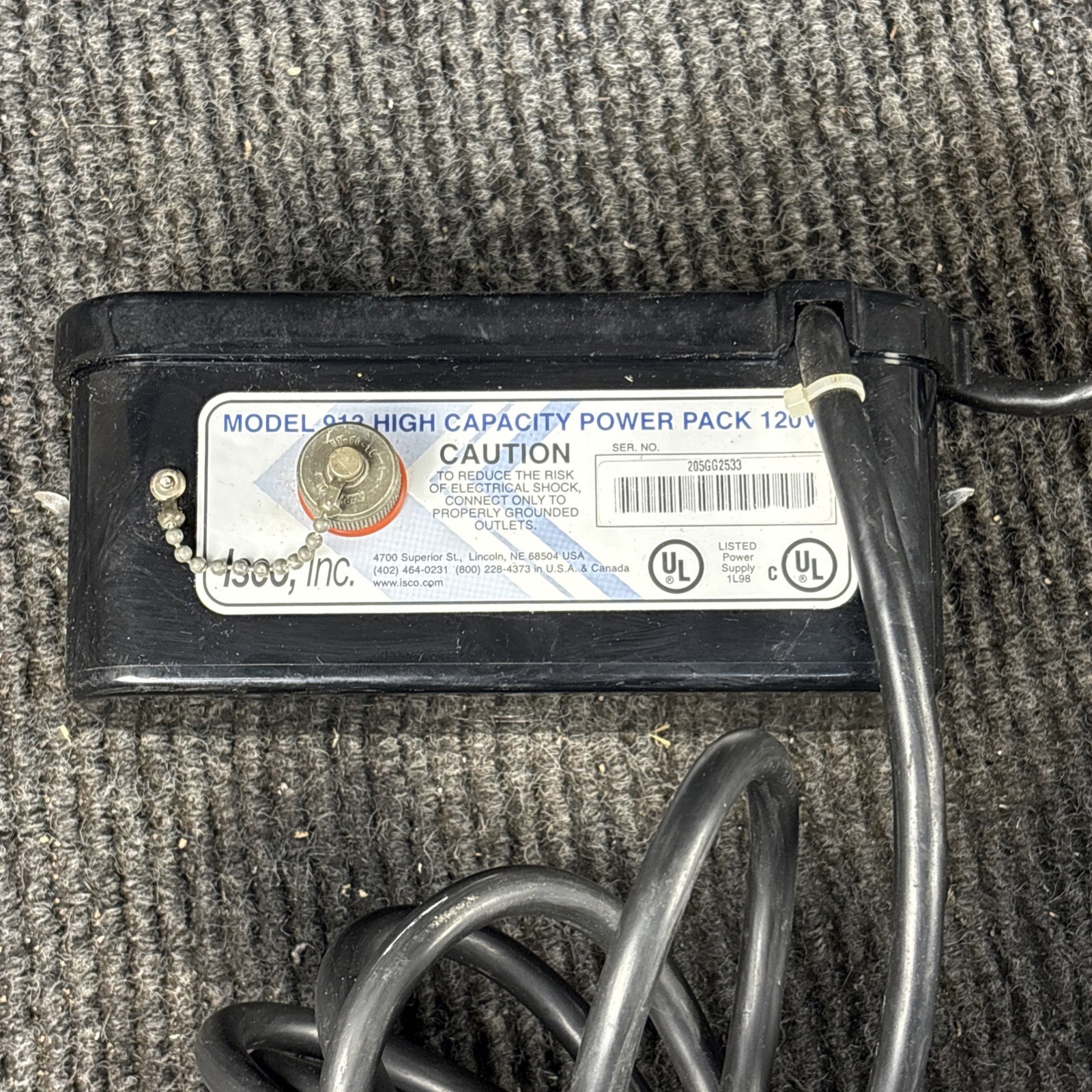 ISCO Model 913 High Capacity Power Pack 120V