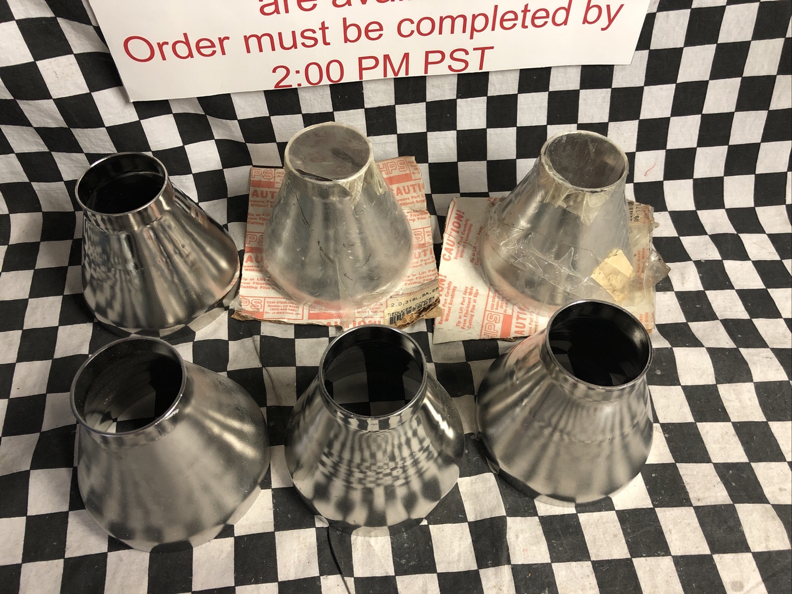 MKS Conical Reducer Buttweld 4″ to 2″ O.D, 10023400CR200, LOT OF 6, SHIPSAMEDAY