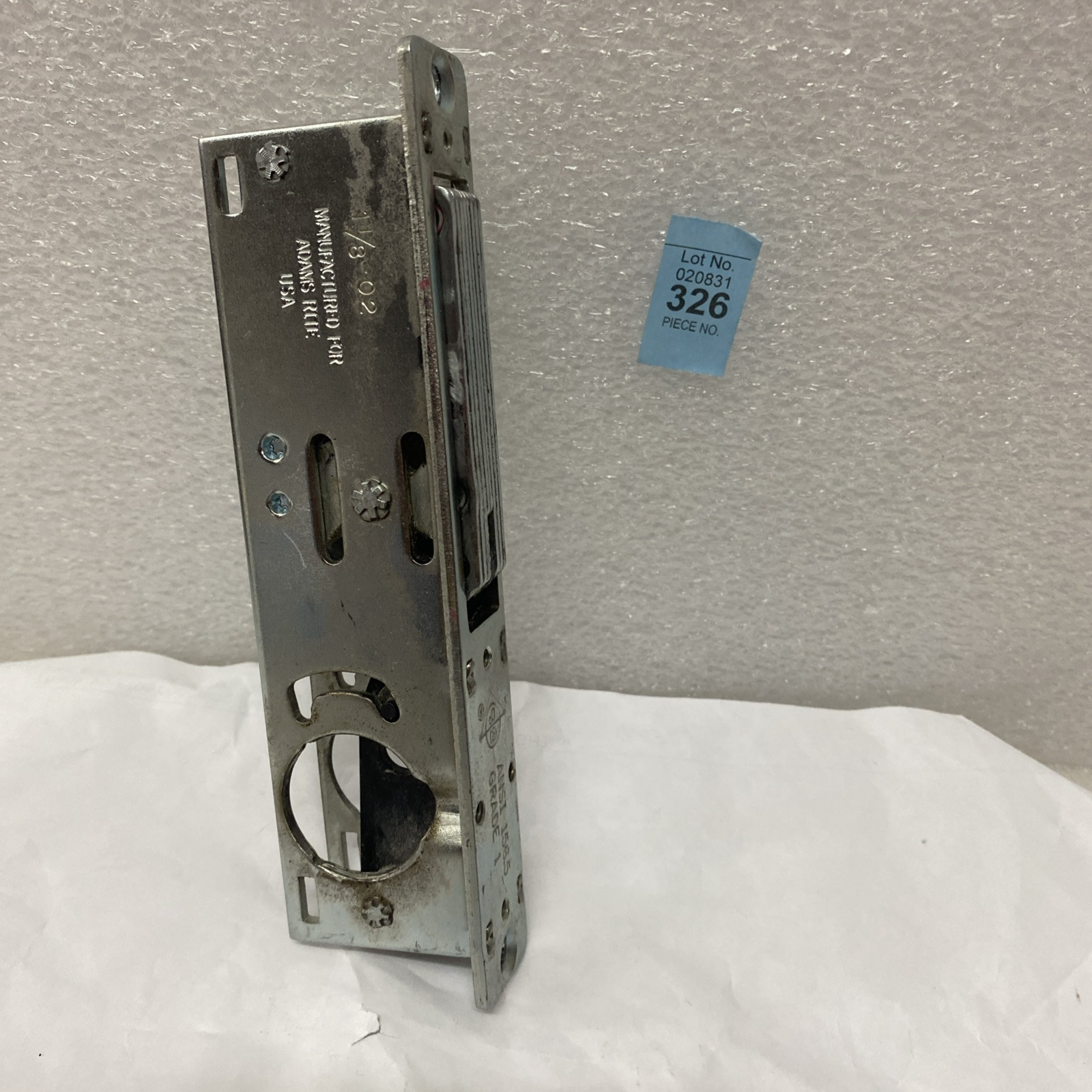 Adams Rite Assa MS1851S Door Deadbolt Radius Faceplate 1-1/8″
