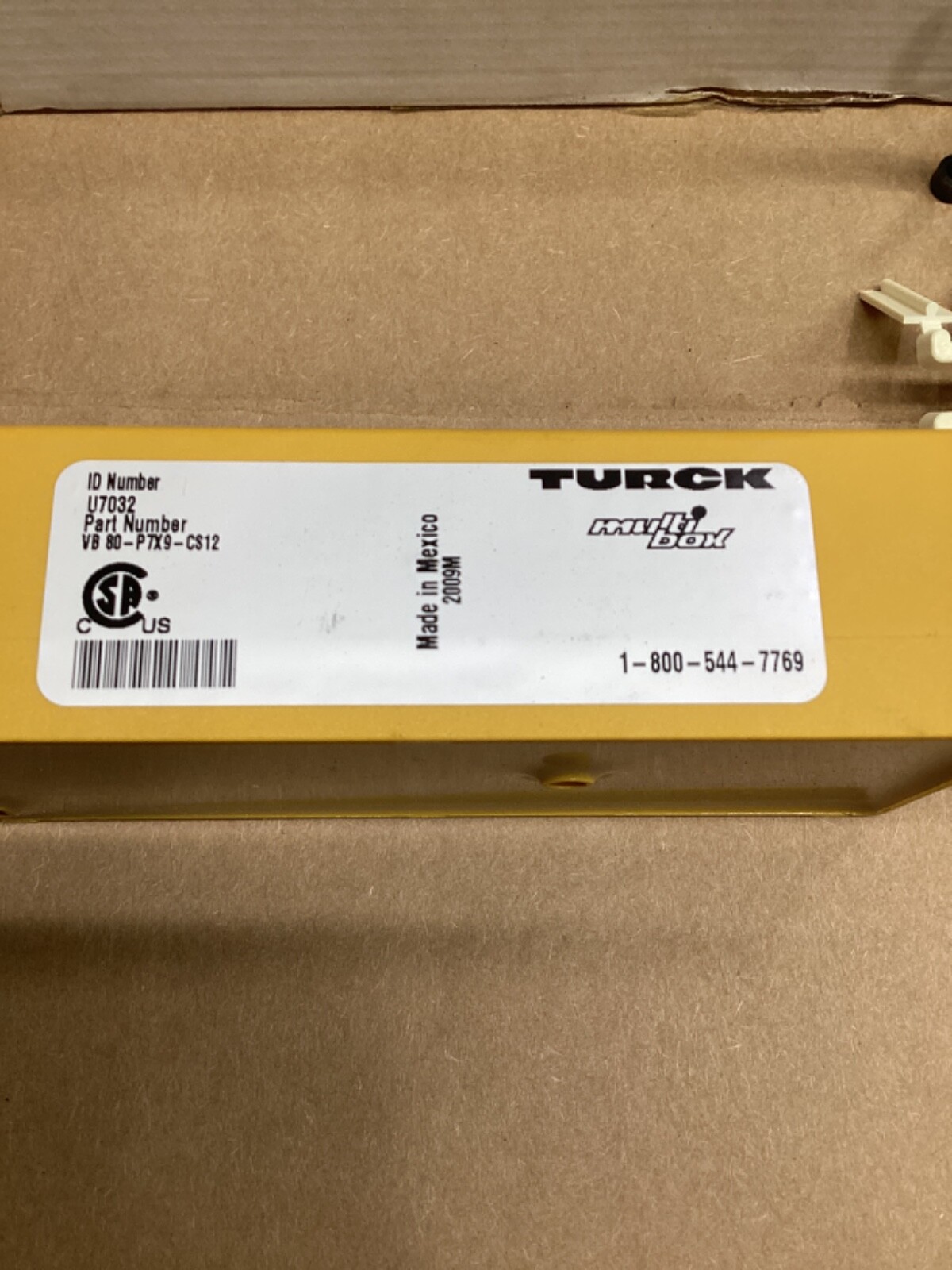 Turck VB 80-P7X9-CS12 8-Port Junction Box U7032 #112L29