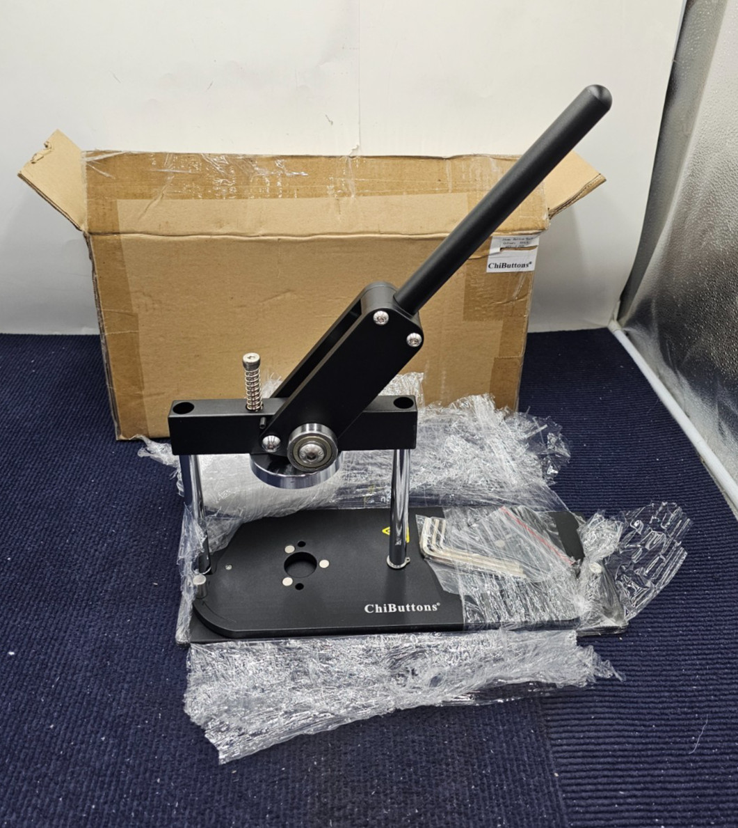 ChiButtons BM-B400 Button Machine Maker Assembly Black