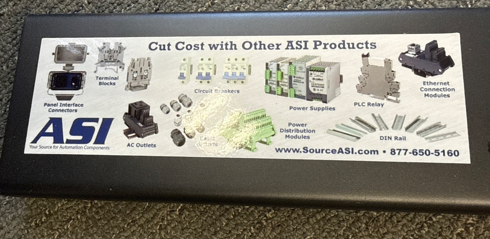 ASI ASI305001 DIN Rail Cutting Tool w/ Hand Lever, Cuts Steel Din Rail, 1 Meter