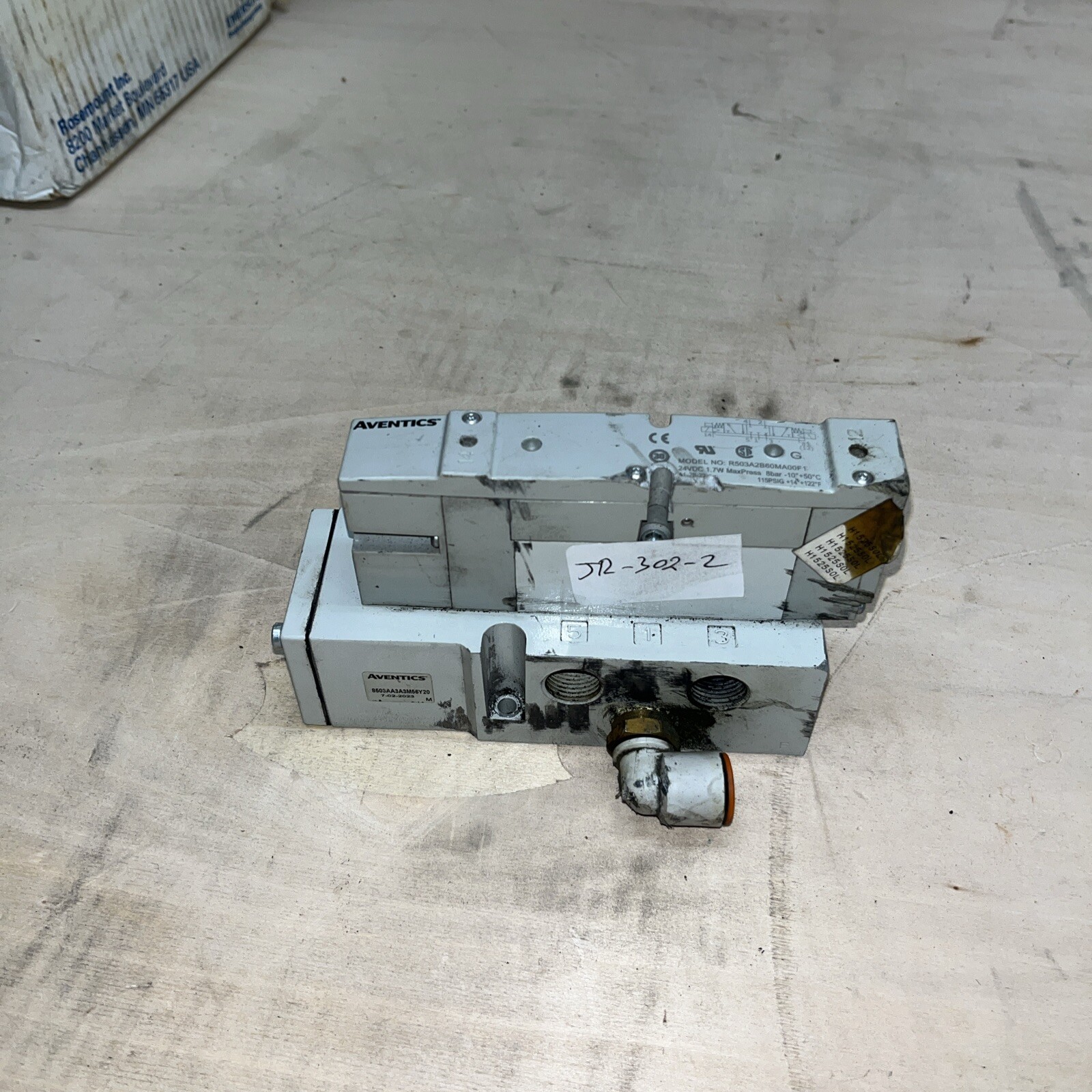 AVENTICS #R503A2B6MA00F1, #8503AA3A3M56Y20, Same Day Shipping JR-302-2