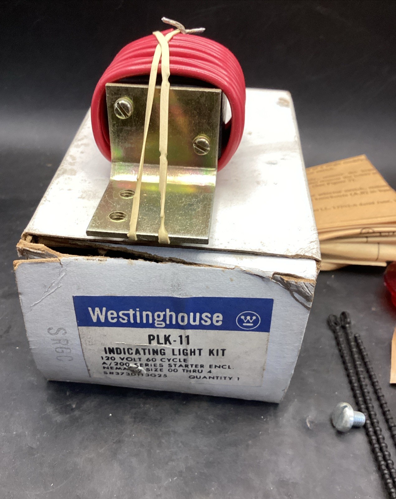WESTINGHOUSE PLK-11 INDICATING LIGHT KIT Red 120V 60HZ NIB