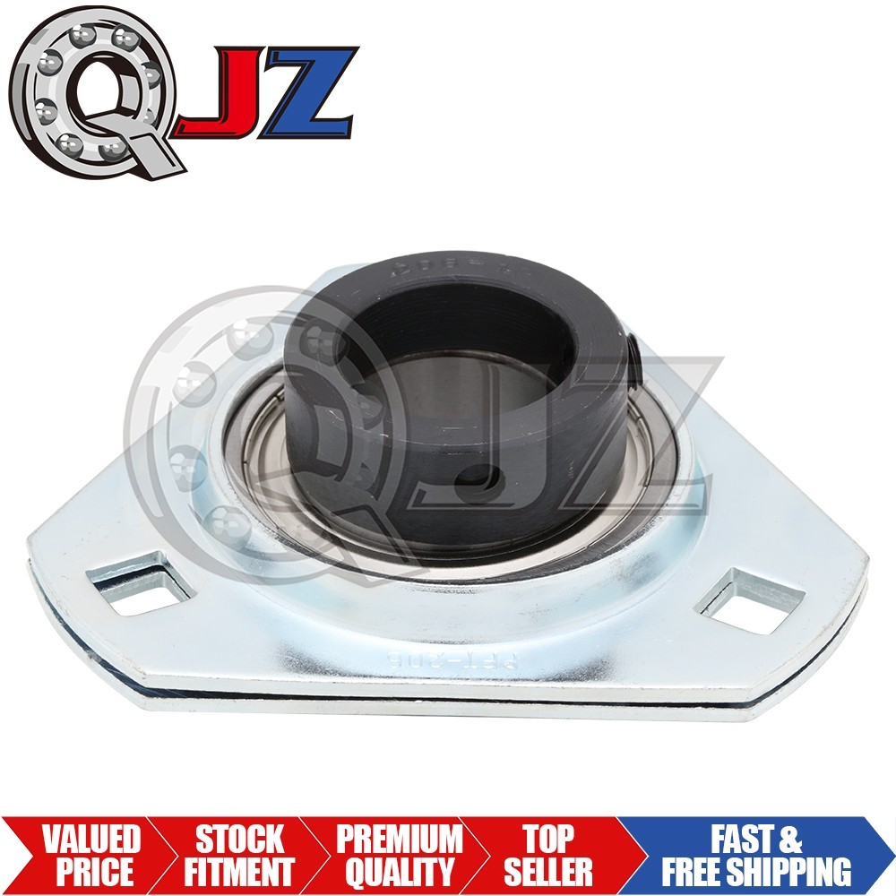 [Qty.1] SAPFT206-19 3-Bolt Pressed Steel Triangular Housing, 1-3/16 in Bore (ID)