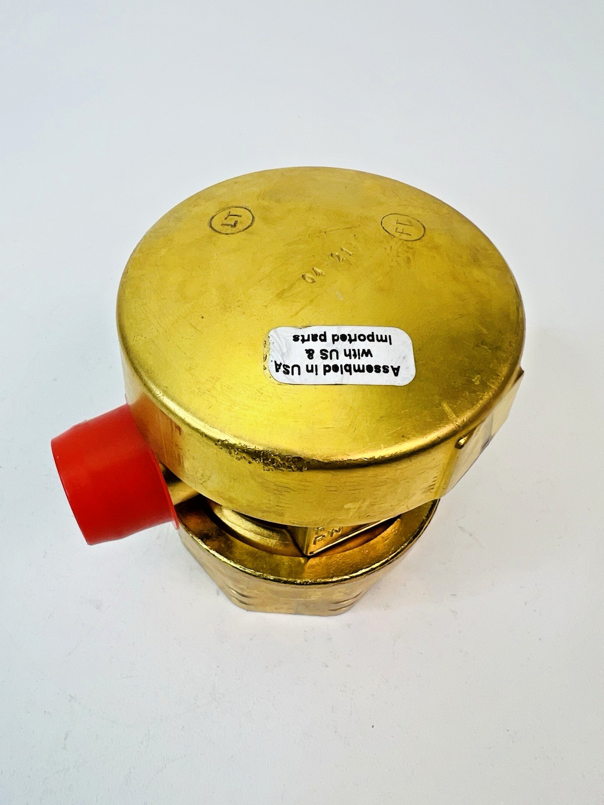 Kidde-Fenwal 81-872442-000 Brass Discharge Head, Grooved Nut for ADS and CO2
