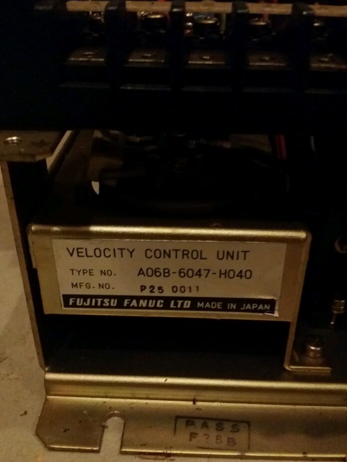 GE Fanuc Part #: A06B-6047-H040 Velocity Control Unit