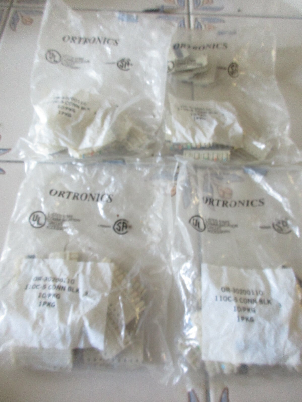 Lot of 40 Ortronics 110C-5 Connecting Blocks 5 Pair (4 x 10 Pack) OR-30200110