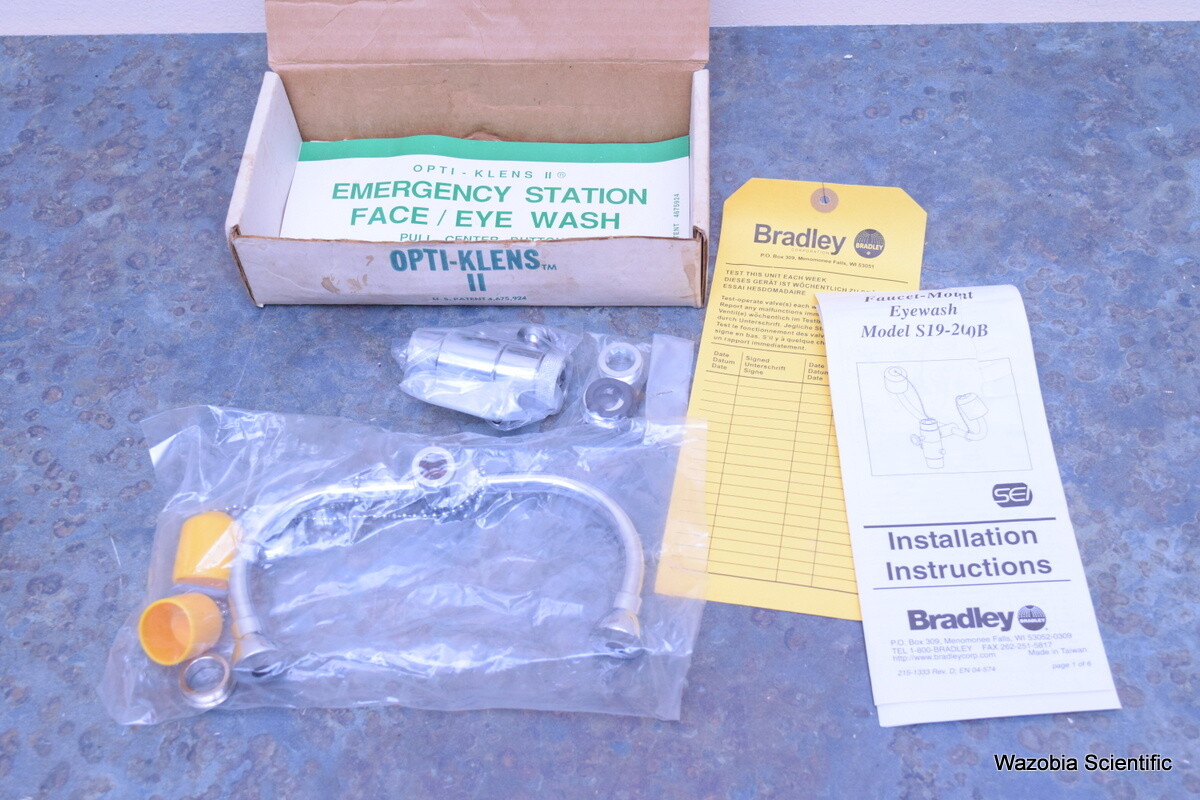 OPTI-KLENS II EYEWASH FOUNTAIN FAUCET MOUNTED EMERGENCY EYEWASH