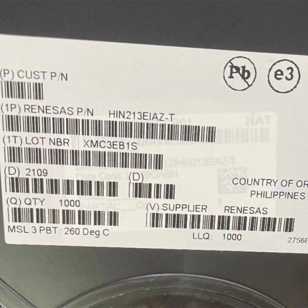 10PCS INTERSIL HIN213EIAZ ESD-Protected 5V Powered RS-232 Transmitters/Receivers