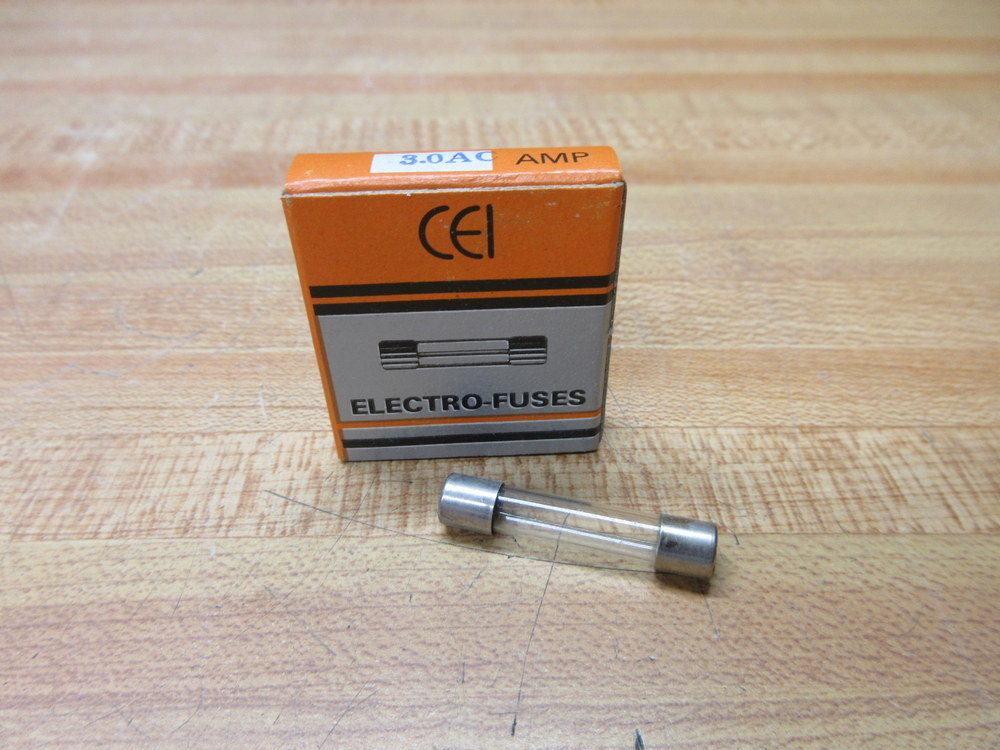 Electro-Fuses 3.0AC CEI Fuse 3A Fine Wire Element (Pack of 5)