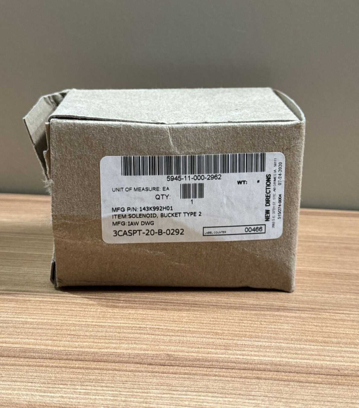Mecalectro, SOLYSTIC 333 216/02, SOLENOID, –.8.10-.BJ.45/A, C001000333, 24VCC