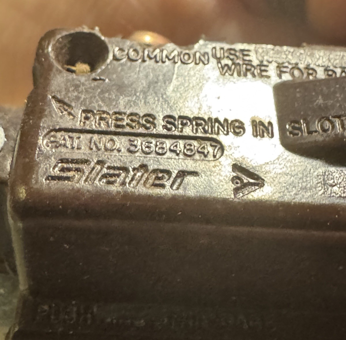 (Set Of 5) Ivory Slater Rocker Switch, No.3684847 Vtg New Old Stock