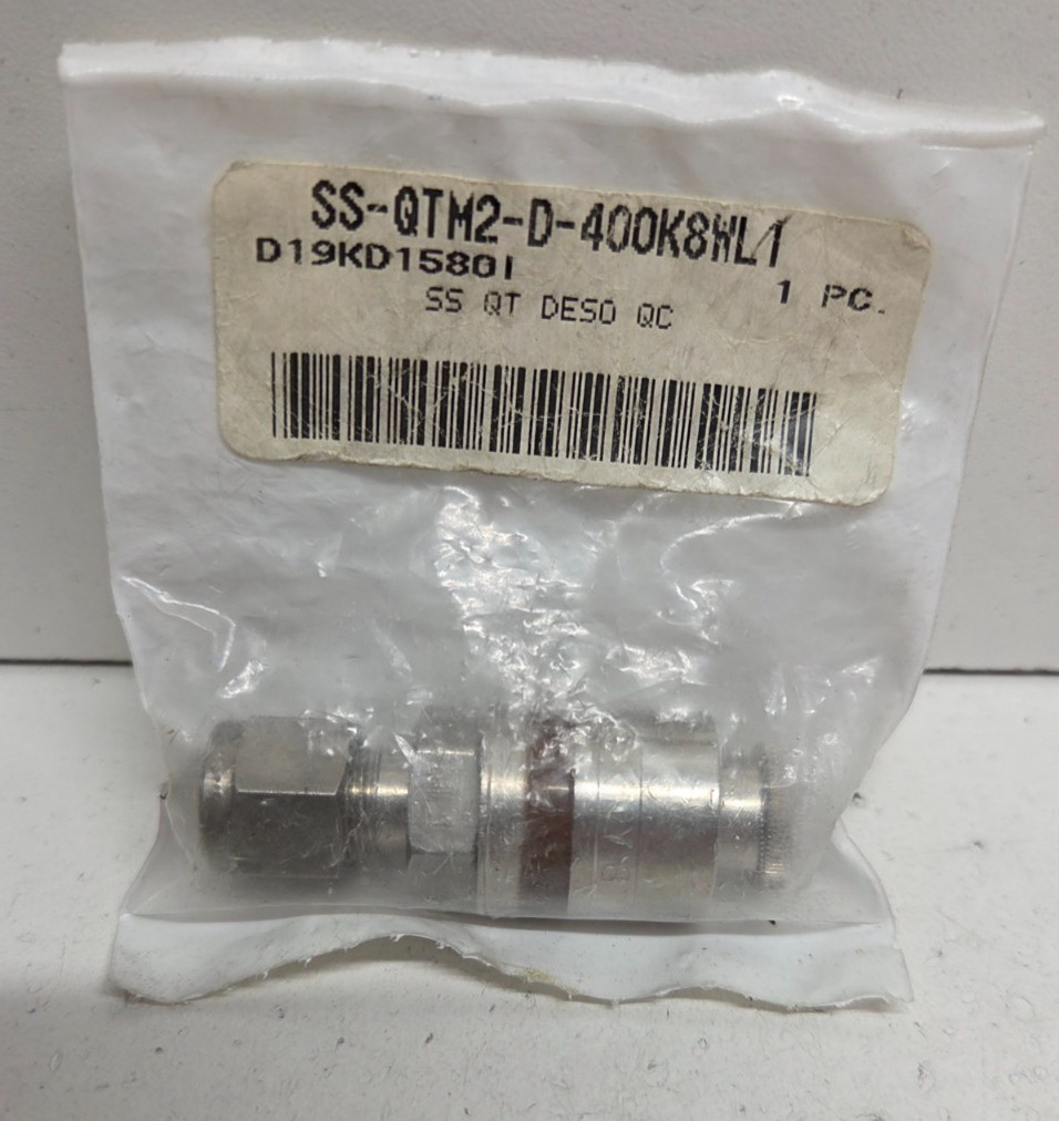 NEW IN BAG! SWAGELOK SS QUICK DISCONNECT BODY 1/4″ TUBE SS-QTM2-D-400K8WL1