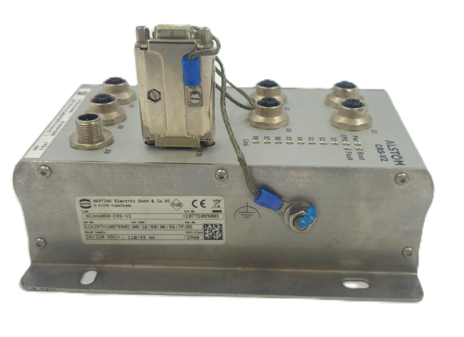 ALSTOM CRS-V2 ETHERNET SWITCH MCON4080-CRS-V2 FAST SHIPPING