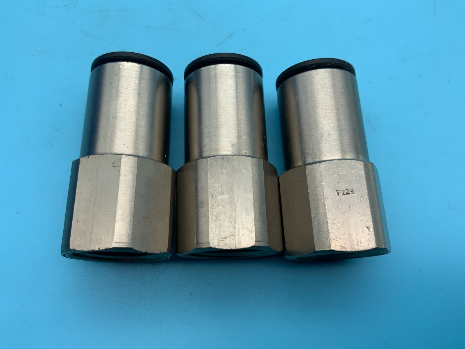(3) Legris Female Connector 1/2″ x 1/2″, p/n 3014 62 22