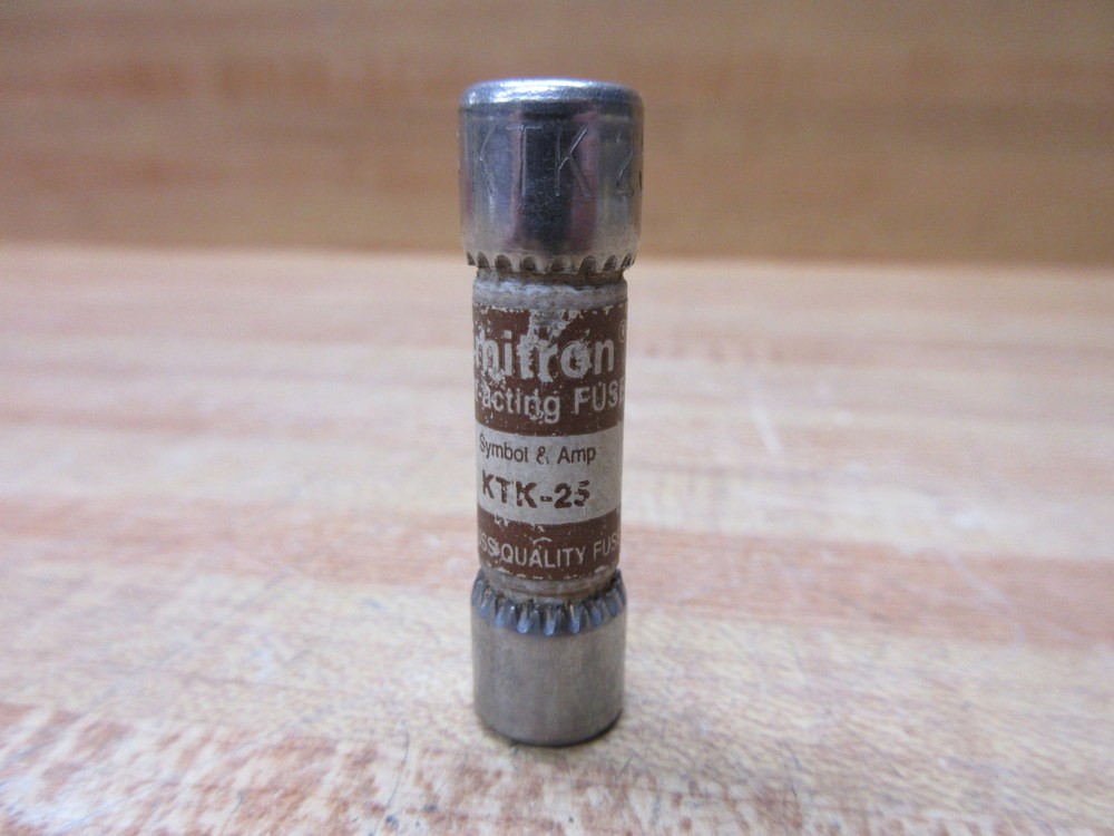 Buss KTK-25 Bussmann Fuse Cross Ref 4XC45 (Pack of 6)
