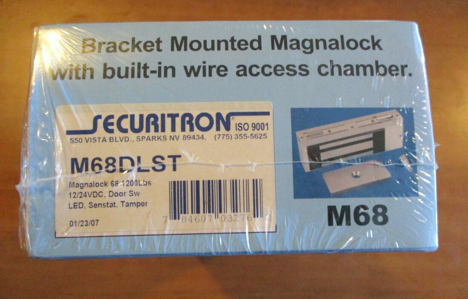 Securitron M68DLST Magnalock Dual Voltage 12 24 VDC 1200lb DPS Switch Sealed