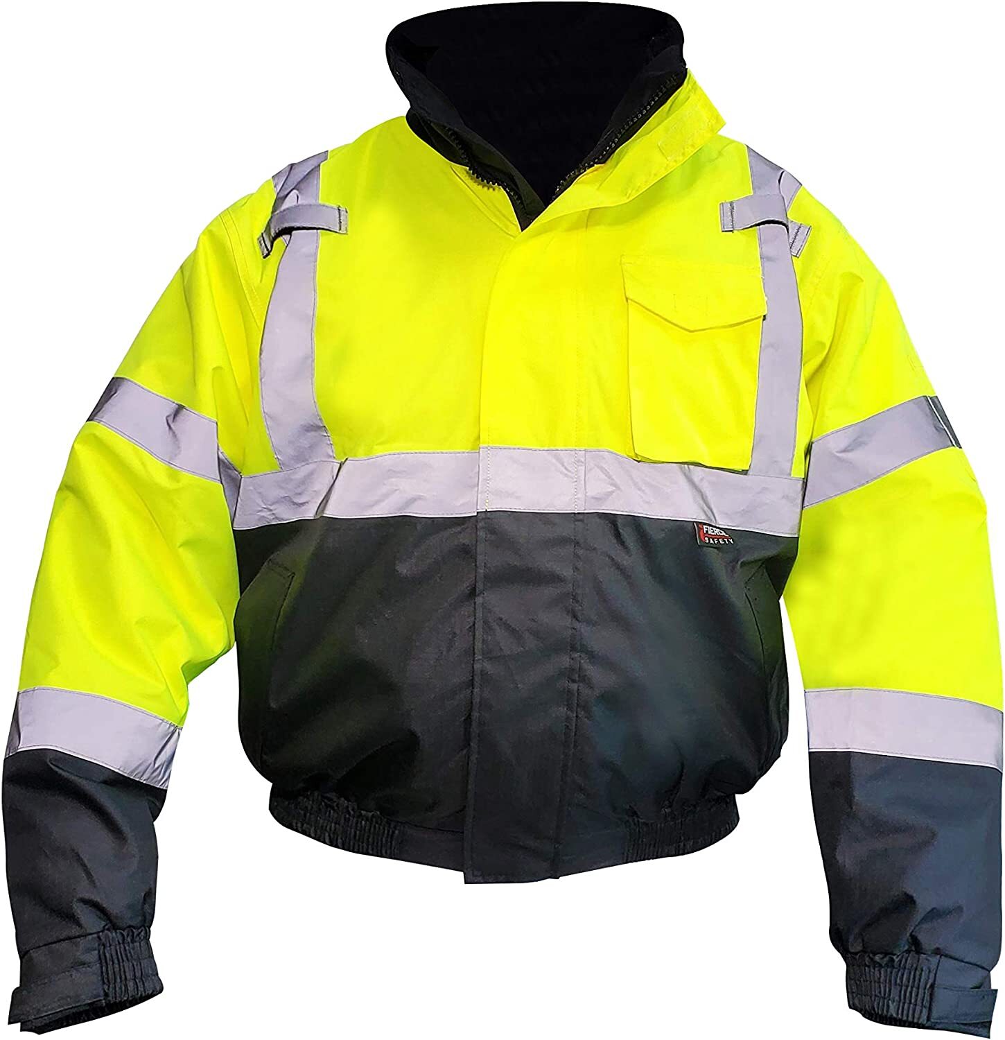 Fierce Safety JA400G 3-in-1 Superior Hi-Vis Class 3 Bomber Jacket | 100% polyest