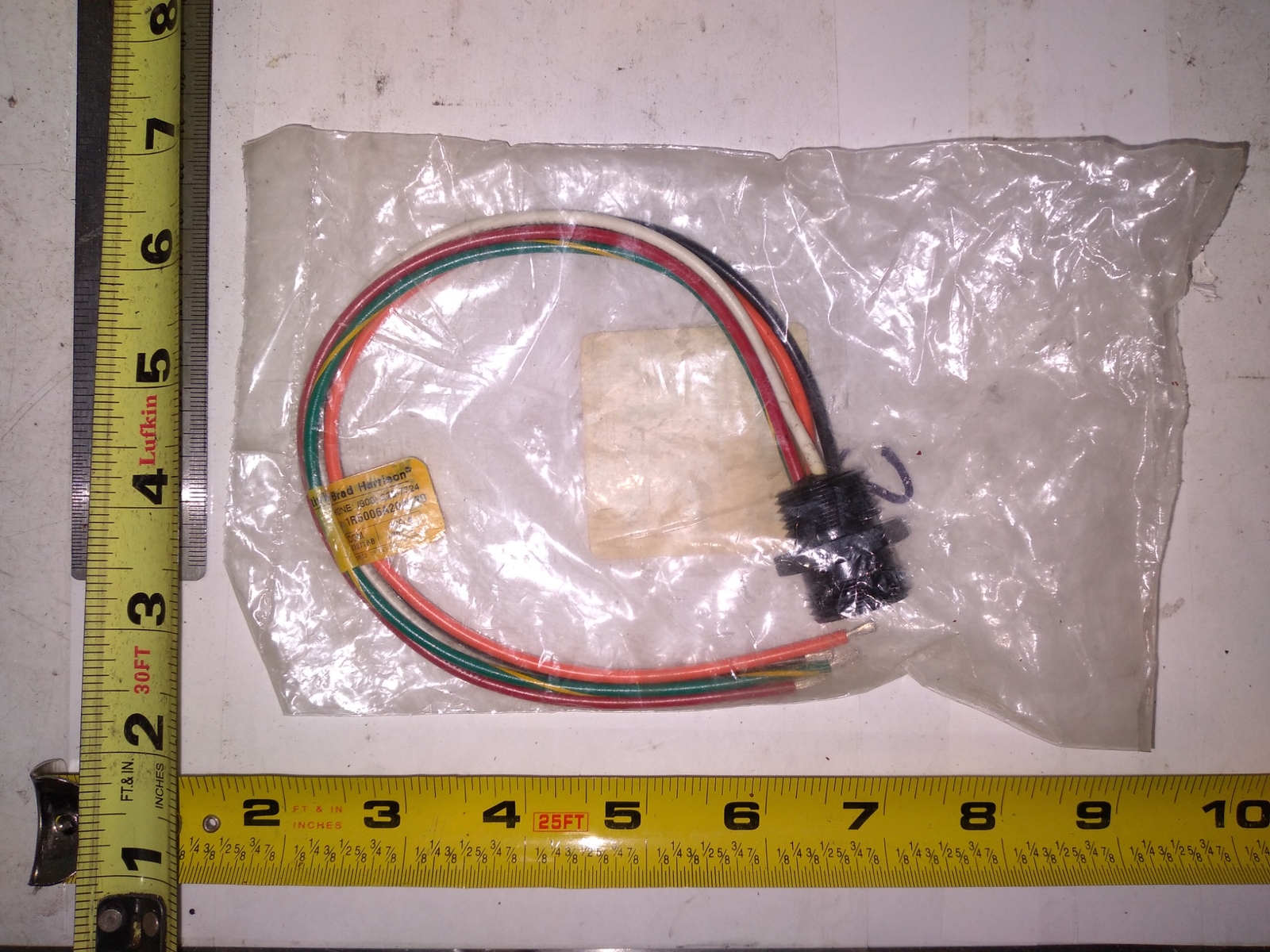 BRAD CONNECTIVITY 1R5006A20A120 5P MALE STRAIGHT 12″ 16AWG PVC LEADS