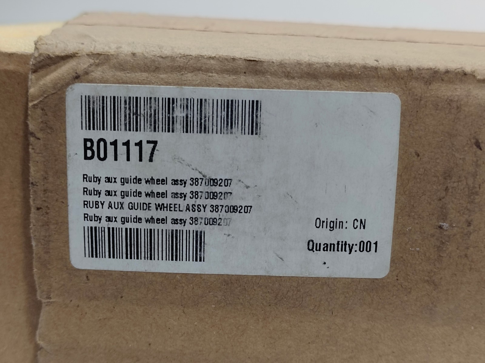 AgieCharmilles B01117 Ruby Aux Guide Wheel Assy 387/00287 Wire EDM Roller