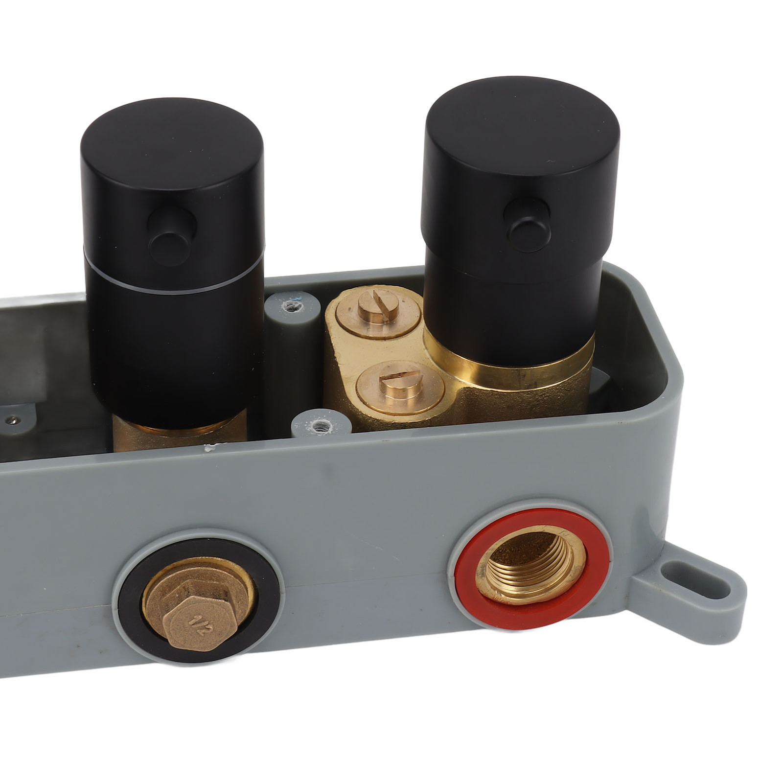 Shower Diverter Valve Concealed Thermostatic Mixer Brass 3 Way Valve Kit 02