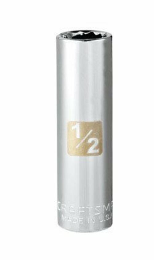 Craftsman 1/2 in. X 3/8 in. drive SAE 12 Point Deep Socket USA!