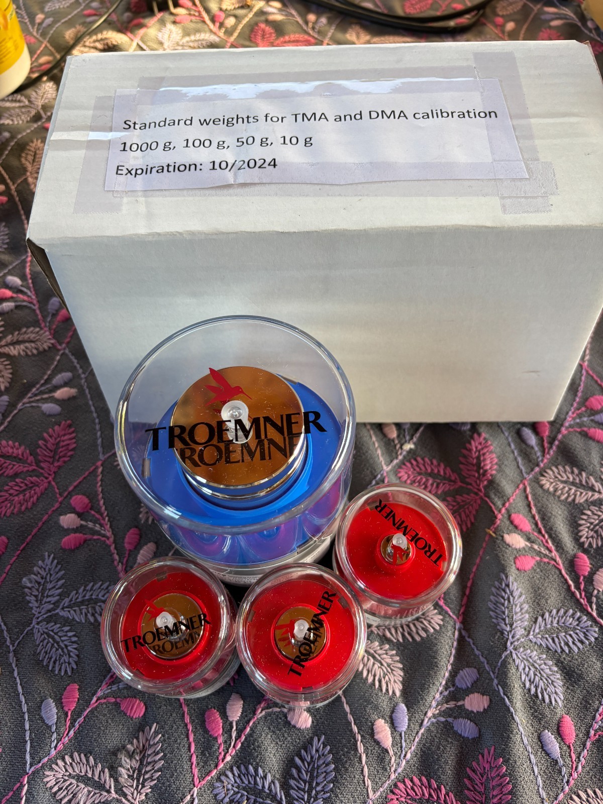 Troemner Test Weight Set 4EA 1000g, 100g, 50g, 10g