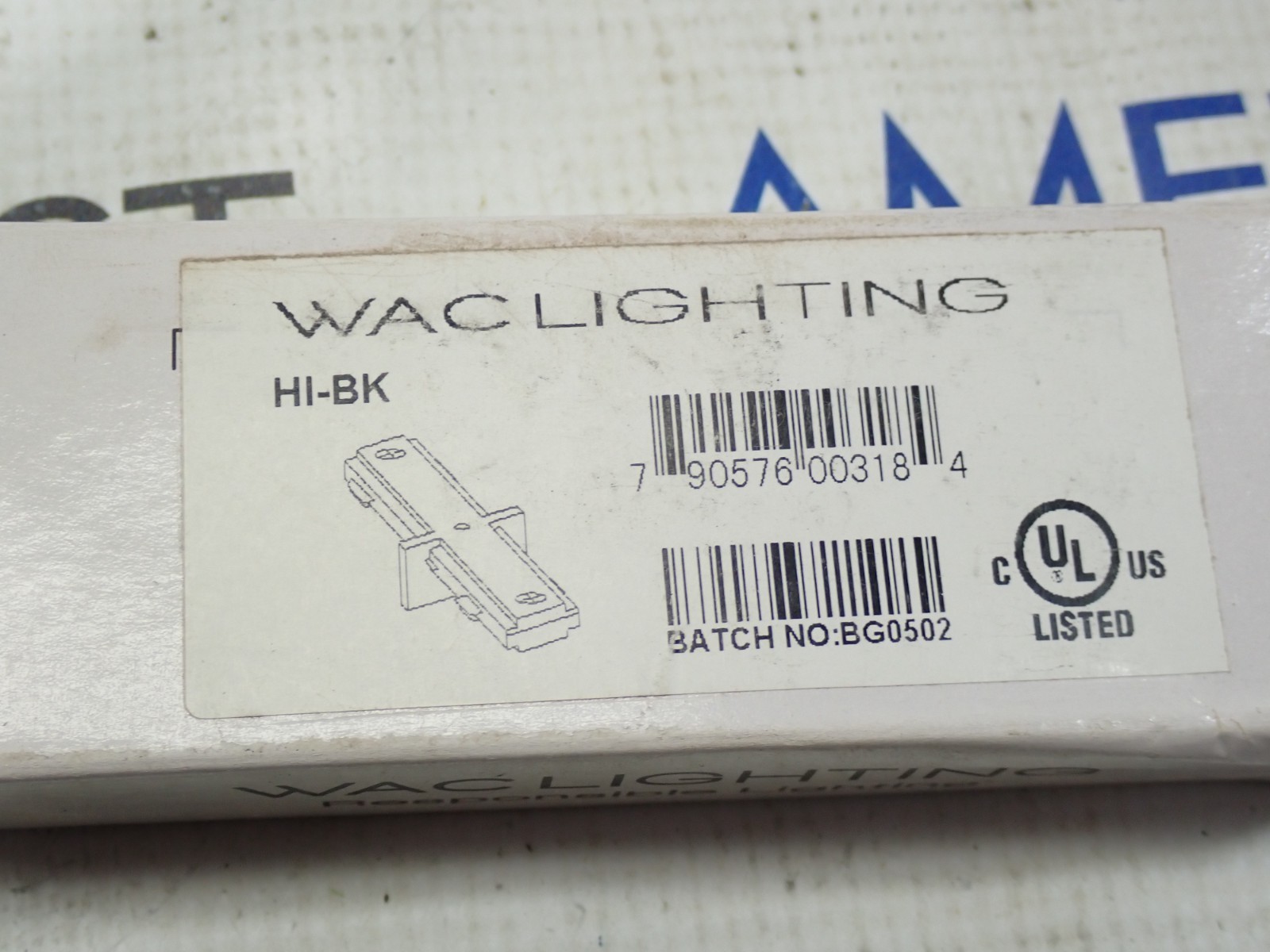 WAC Lighting HI-BAC BG0502 H Track System Connector