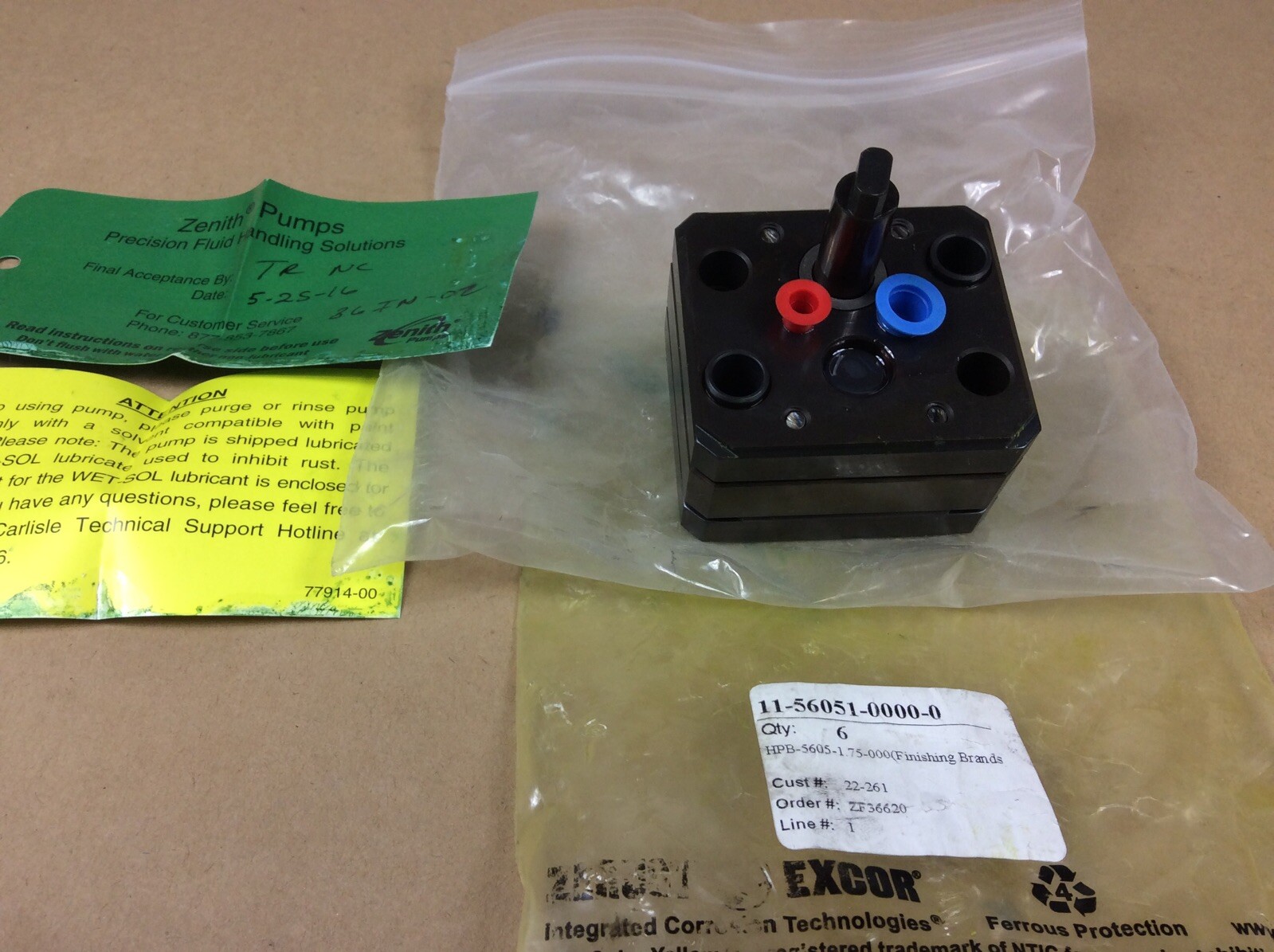 ZENITH PUMP HPB-5605-1.75-000 GEAR PUMP PN# 11-56051-0000-0 New