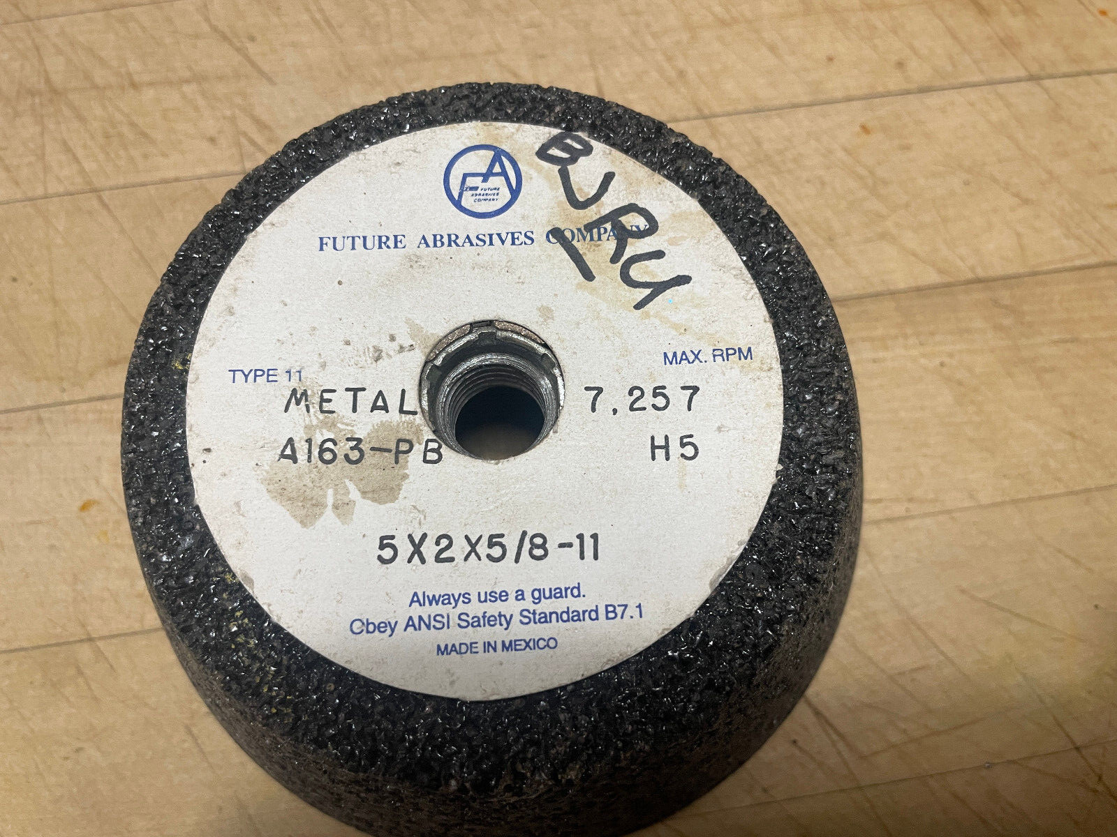 Grinding wheel Future Abrasive Company 4163-PB 5″x2″x 5/8″-11