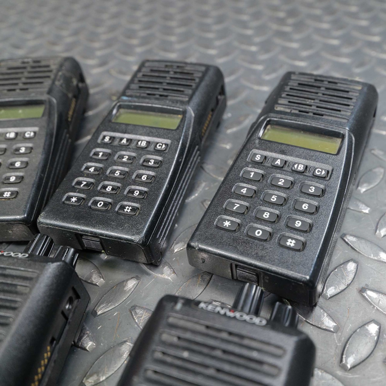 Kenwood TK-380 Type 3 UHF Handheld Radio 400-430 MHz (Lot of 7, Used, No