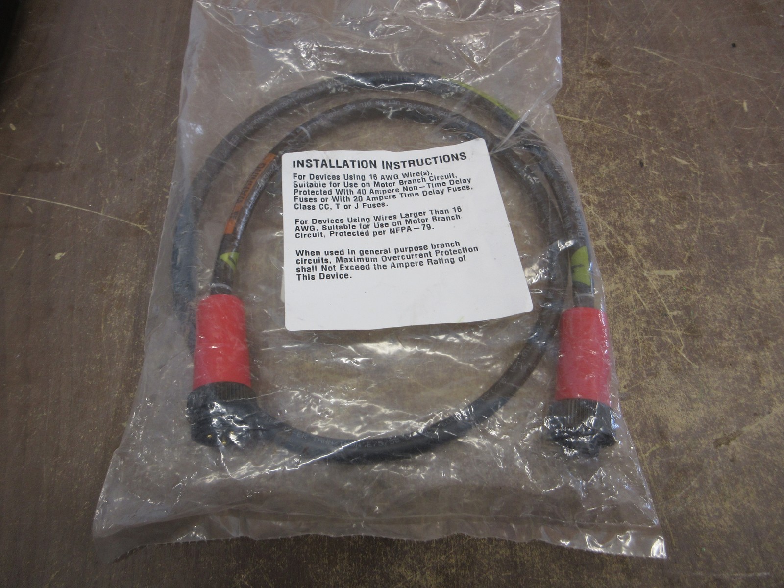 Woodhead BradPower Portable Cordset 113030K20M010E Length: 1m New Surplus