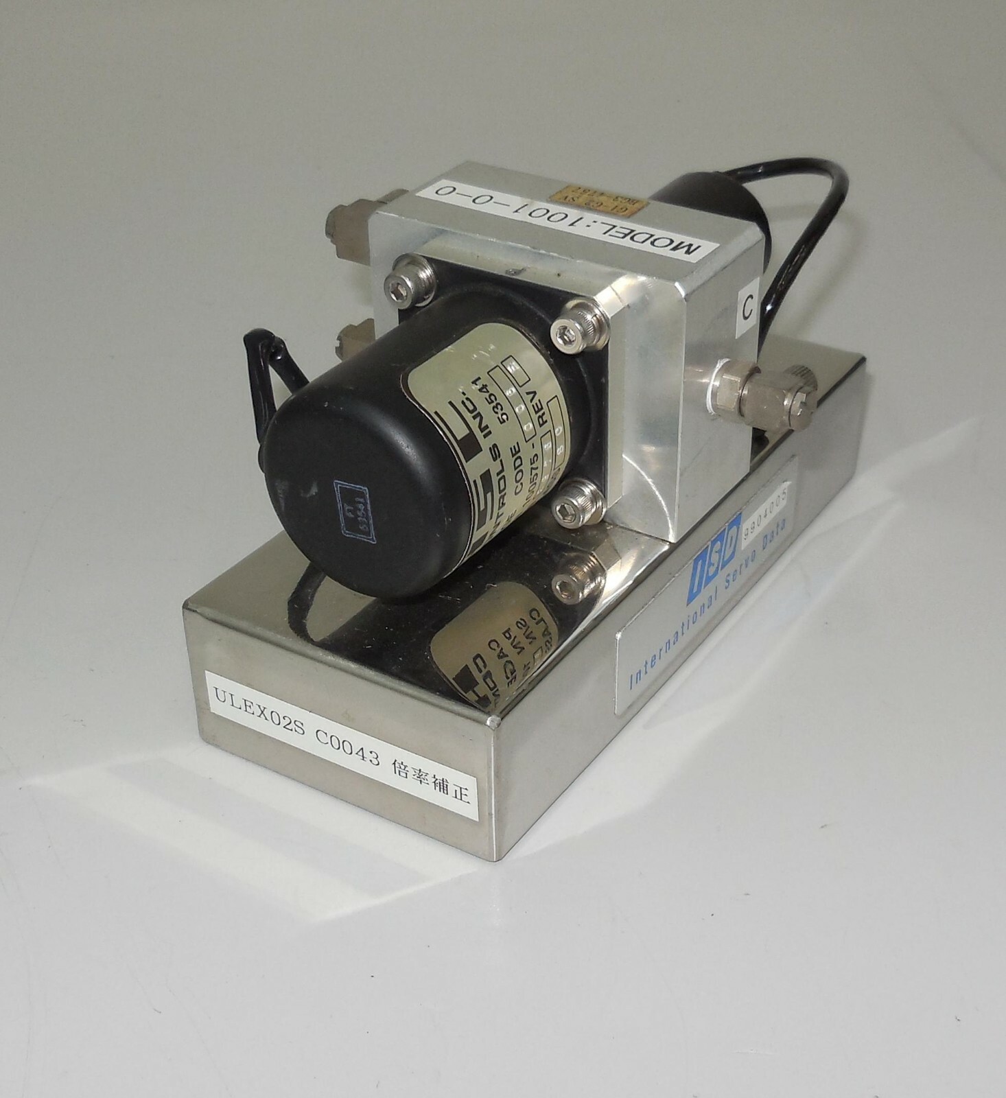 ISD international servo data 1001-0-0 BG3-4757 G1-G2 SV