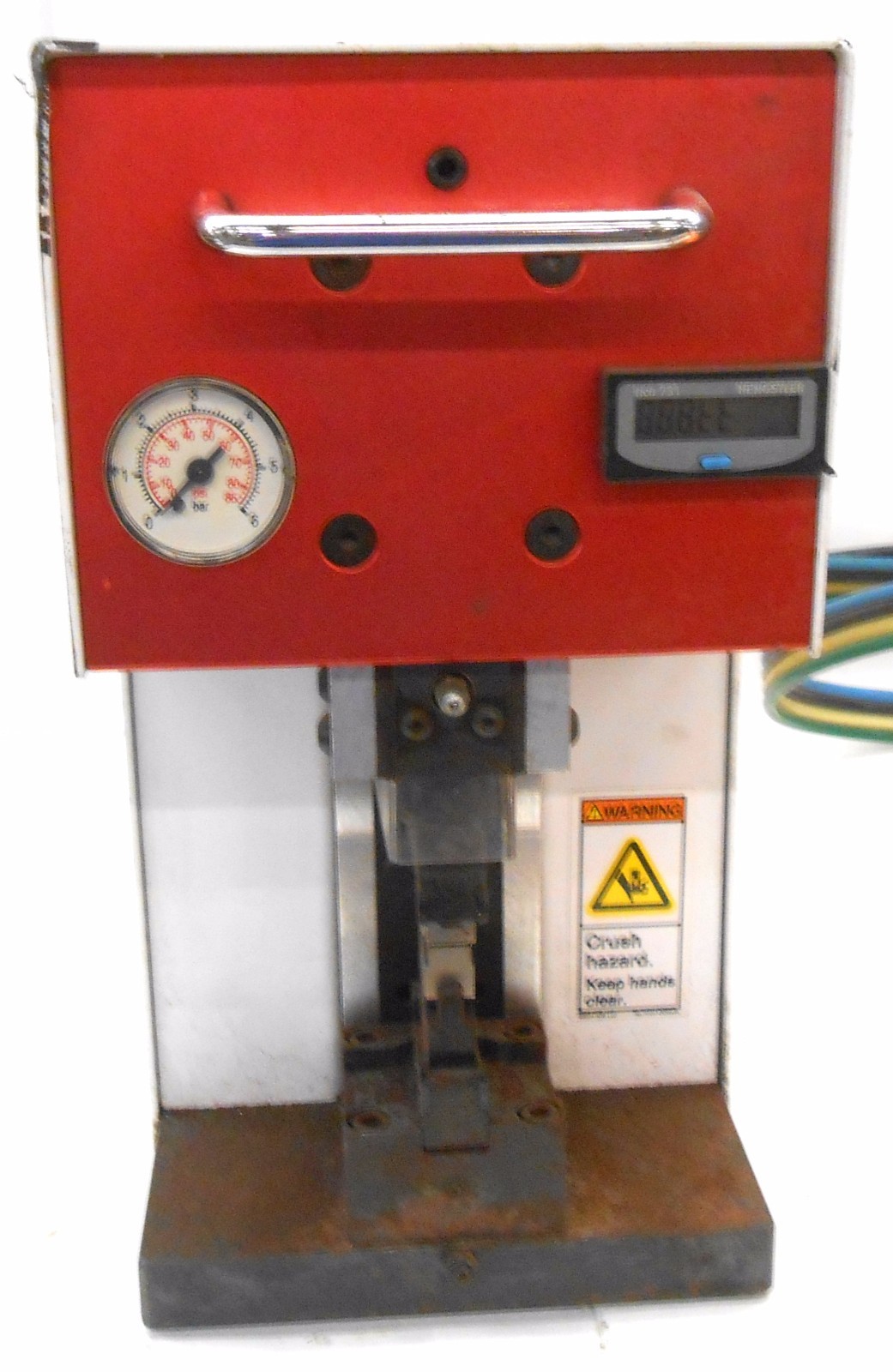 SCHLEUNIGER CT 35 PNEUMATIC CRIMPING MACHINE, 85-110 PSI, 0.78″ MAX STROKE