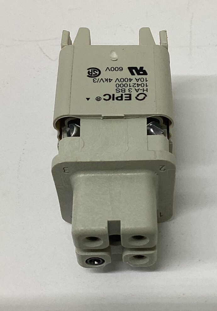 Lapp/Epic 10.4210 / HA-3-BS Female 4-Pin Square Plug (YE243)