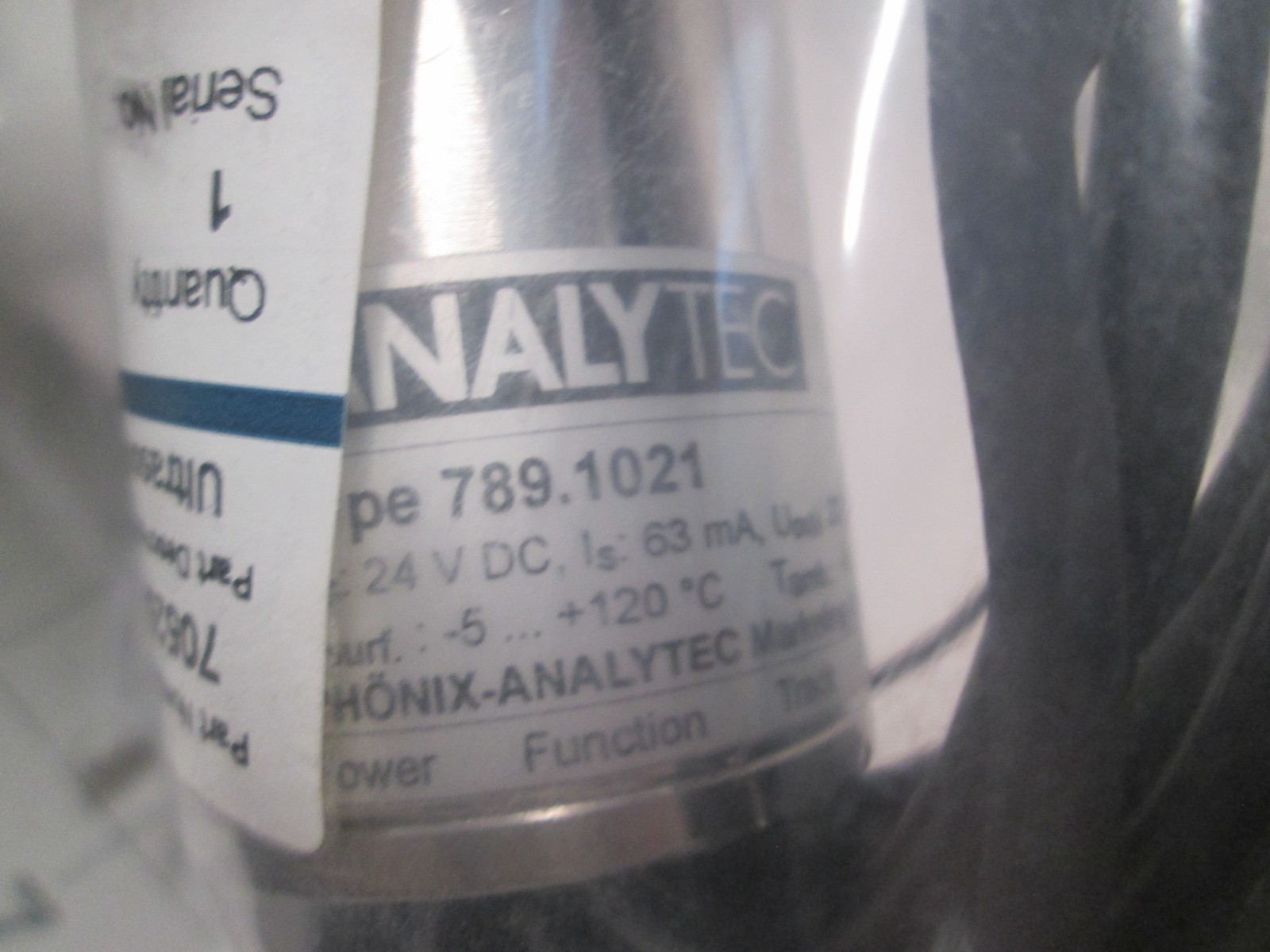 Analytec, Ultrasonic Level Switch, Type 789.1021 w/ Instruction Manual, New