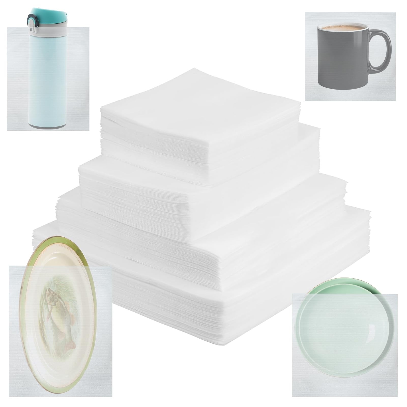 200PK Cushion Foam Pouches Moving Packaging Supplies 4 Sizes 12×16 12×12 8×12 8x
