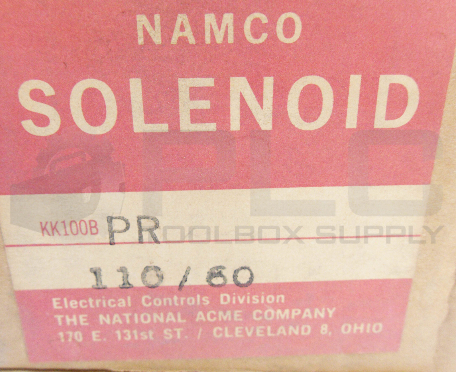 NEW NAMCO KK100BPR SOLENOID 110V 60HZ W/ EB551-71784 COIL *READ*