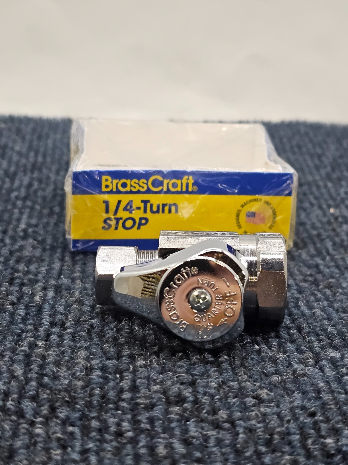 (QTY 8) BrassCraft G2R12X C 1/2″ x 3/8″ Outlet 1/4-turn Stop Straight Valve