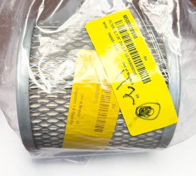 Busch RA0025-0100 Oil Filter 1.25″ Dia, 3.3″ LG