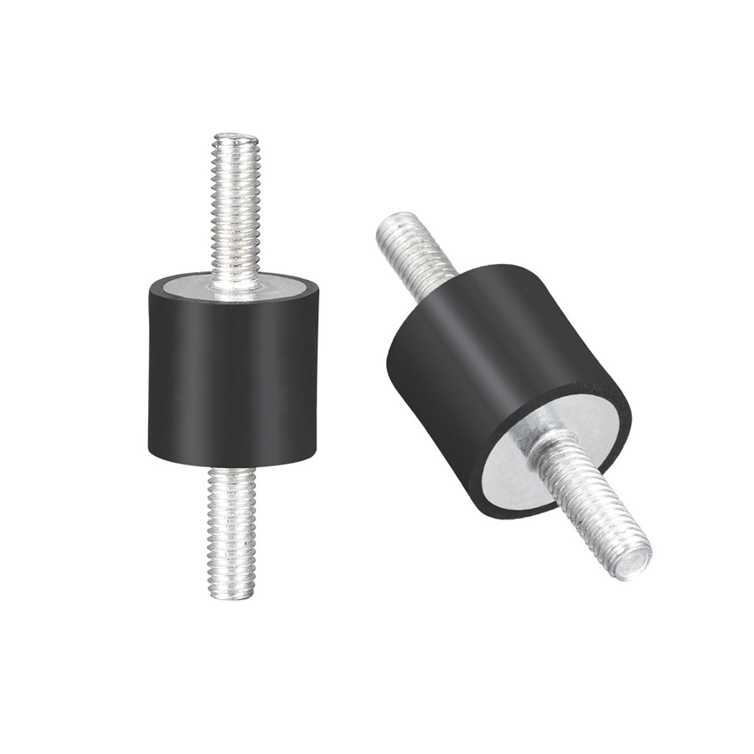 4pcs 20 x 20mm Rubber Mounts Industry Vibration Isolators with M6x18mm Studs
