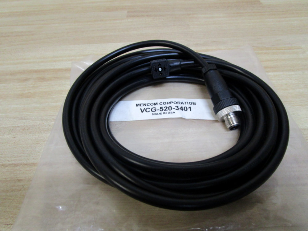 Mencom VCG-520-3401 Solenoid Valve Connector Cable