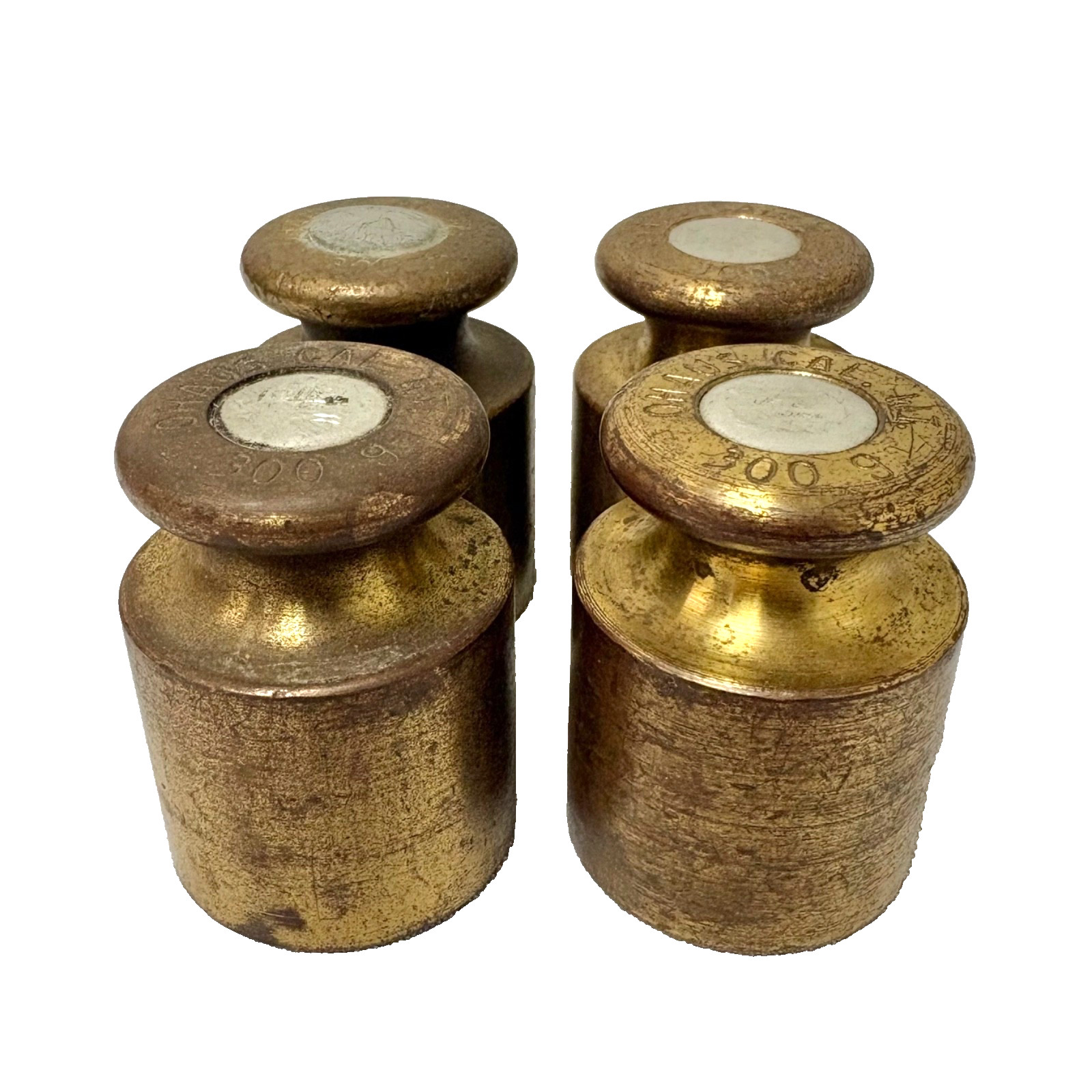 Ohaus Scale Brass Calibration Weights #3009 – Set of 4